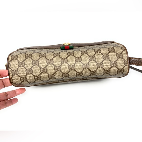 Gucci Crossbody Shoulder Bag Vintage Gucci Web Sherry Line -Medium size - Picture 8 of 15